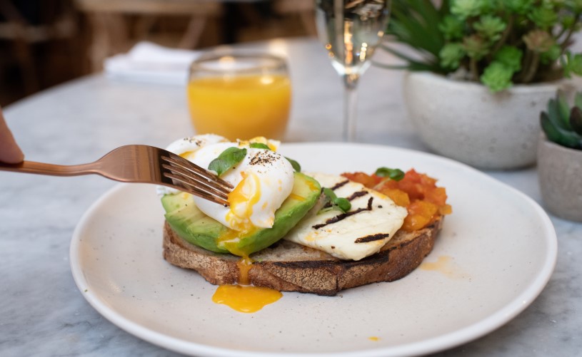 Brunch dishes at Boho Marche in Bath